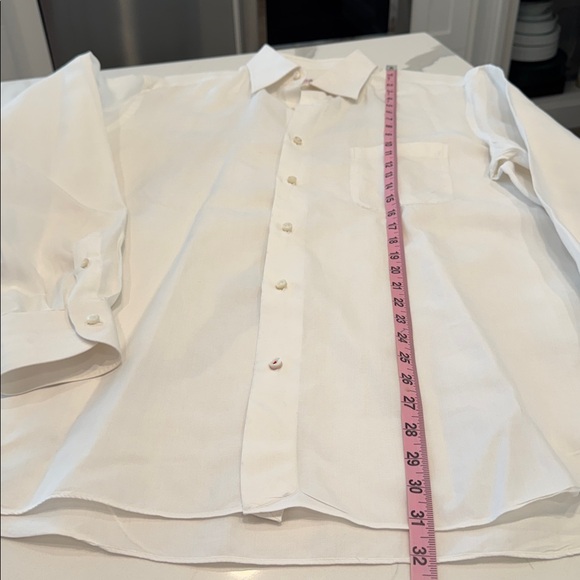 ISAIA Men's Crisp White Dress Shirt 16.5 - Picture 5 of 9